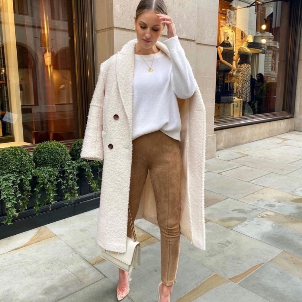 Zara faux suede leggings